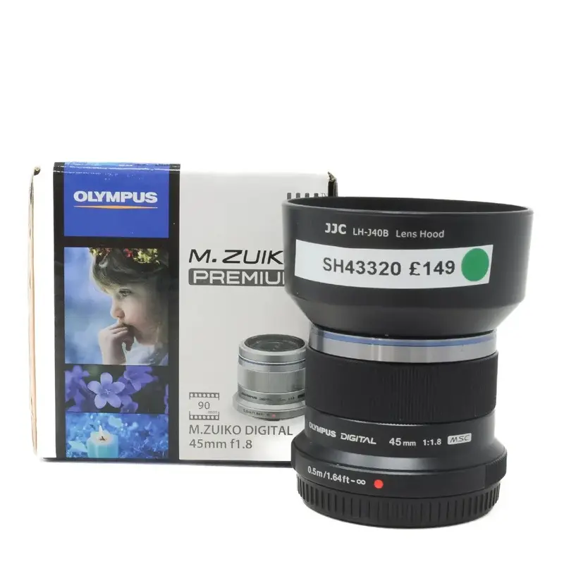 Used Olympus M.Zuiko Digital 45mm F1.8 (Boxed SH43320)
