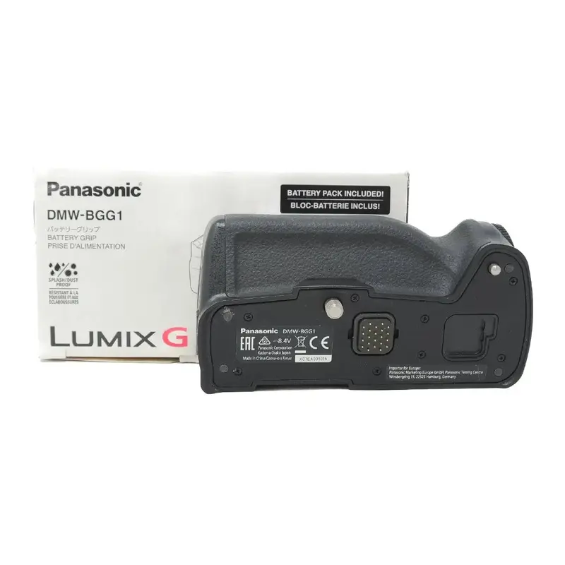 Used Panasonic DMW-BGG1 battery grip for G80 + Panasonic battery (Boxed SH43226)