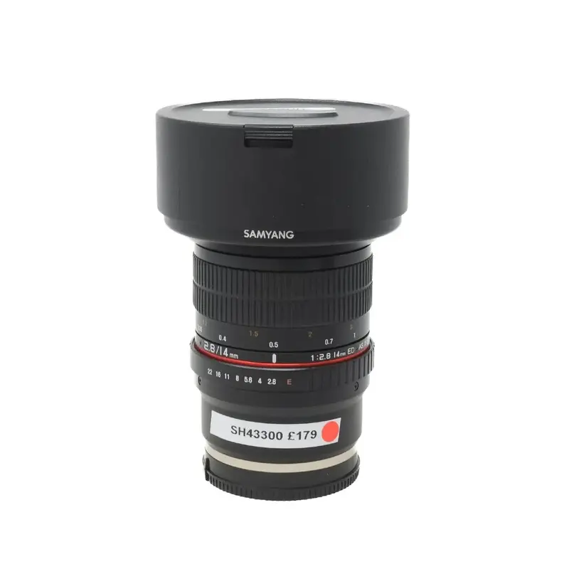 Used Samyang MF 14mm F2.8 ED AS IF wide angle lens for Sony E (SH43300)