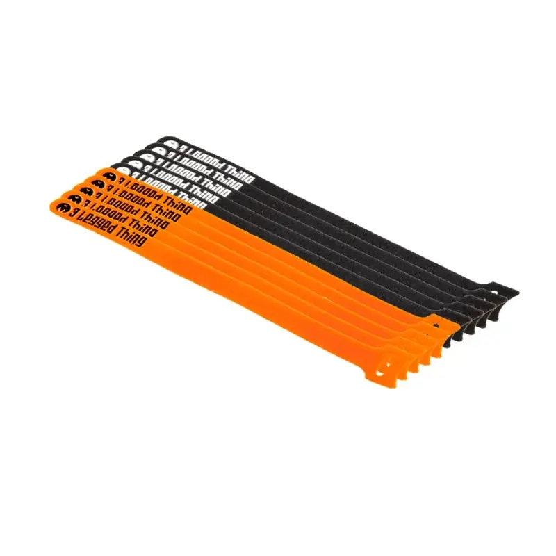 3 Legged Thing Reusable Cable Ties (Pack of10) Orange & Black