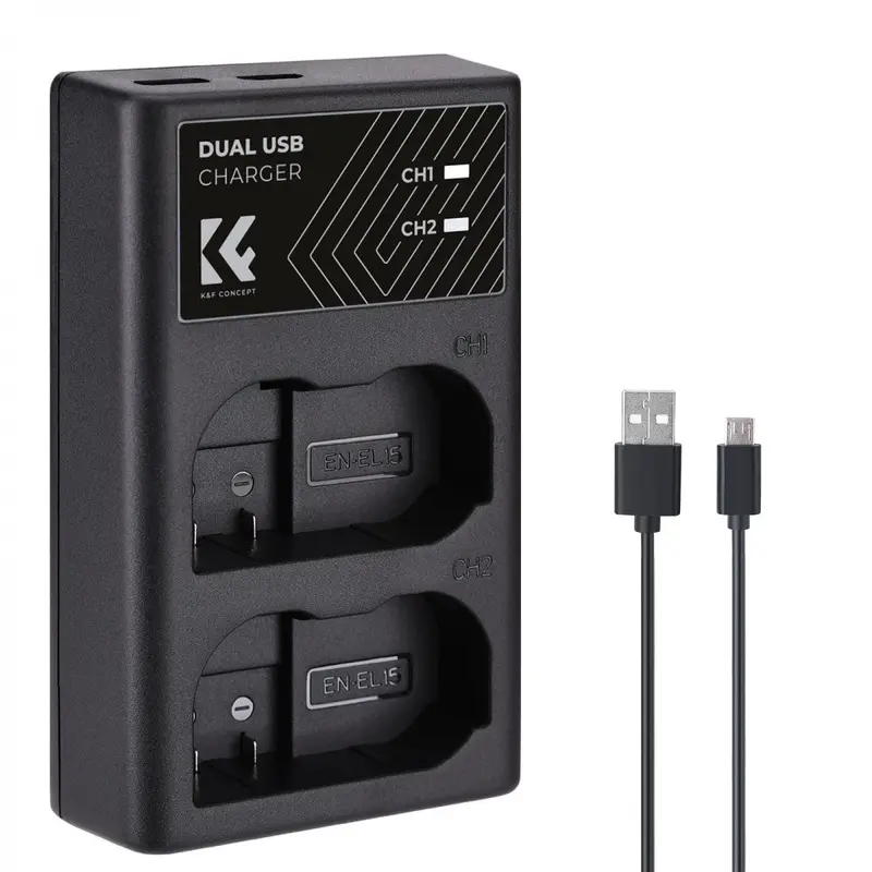 K&F Concept Nikon EN-EL15 Battery Charger