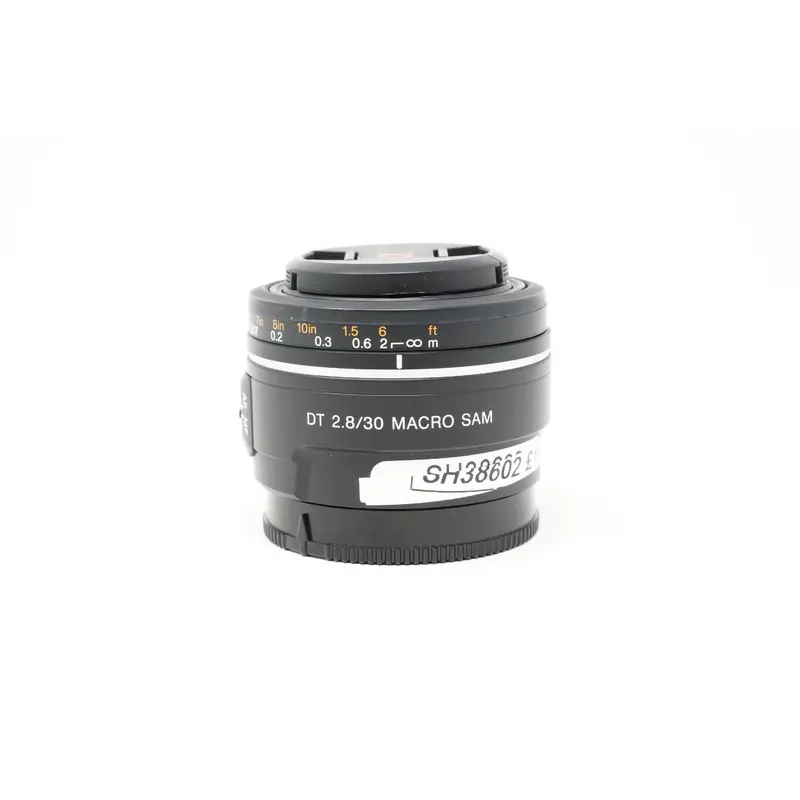 Used Sony DT 30mm F2.8 Macro lens SAM for Sony A mount (Boxed SH38602)