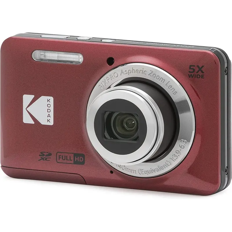 Kodak PIXPRO FZ55 16MP 5x Zoom Compact Camera - Red