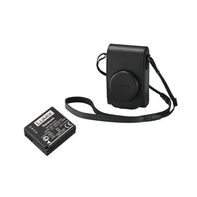 Panasonic TZ100KIT-LE-K TZ100 Kit - Battery & Black Leather Case