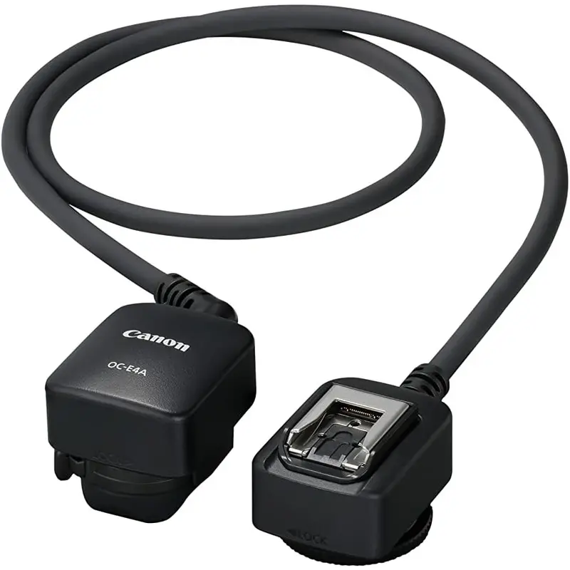 Canon Off Camera Shoe Cord OC-E4A - Lighting Control Shoe For Studio Lighting