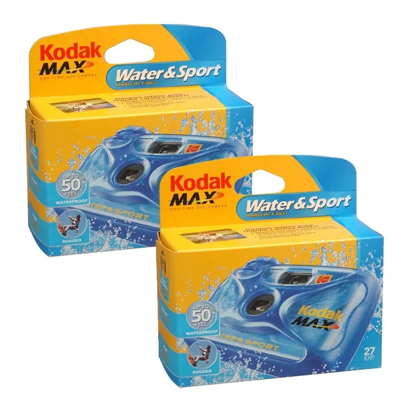 Kodak Ultra Sport Underwater 15M SUC Single Use Disposable Camera 27 Exp - 2 pack