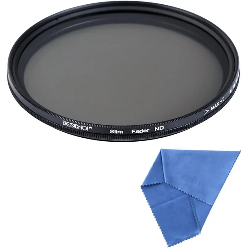 Beschoi 62mm ND Fader Variable Neutral Density Adjustable ND Filter (ND2 to ND400)
