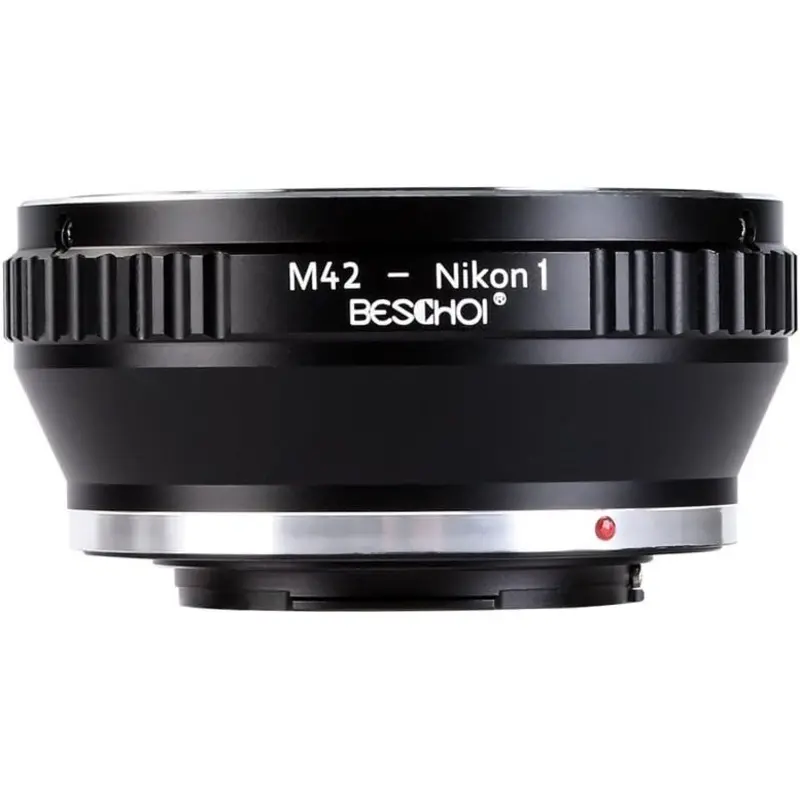 Beschoi Lens Mount Adapter for M42 42mm Screw Mount Lens to Nikon 1-Series Cameras