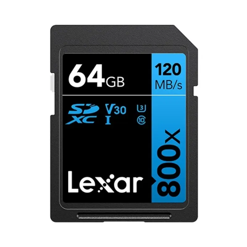 Lexar High-Performance 800x SDHC/SDXC UHS-I Card BLUE Series - 64gb