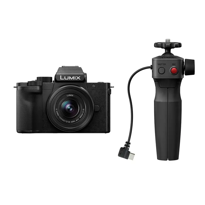 Panasonic Lumix DC-G100D Camera with 12-32mm Lens Kit with DMW-SHGR2 Tripod Grip