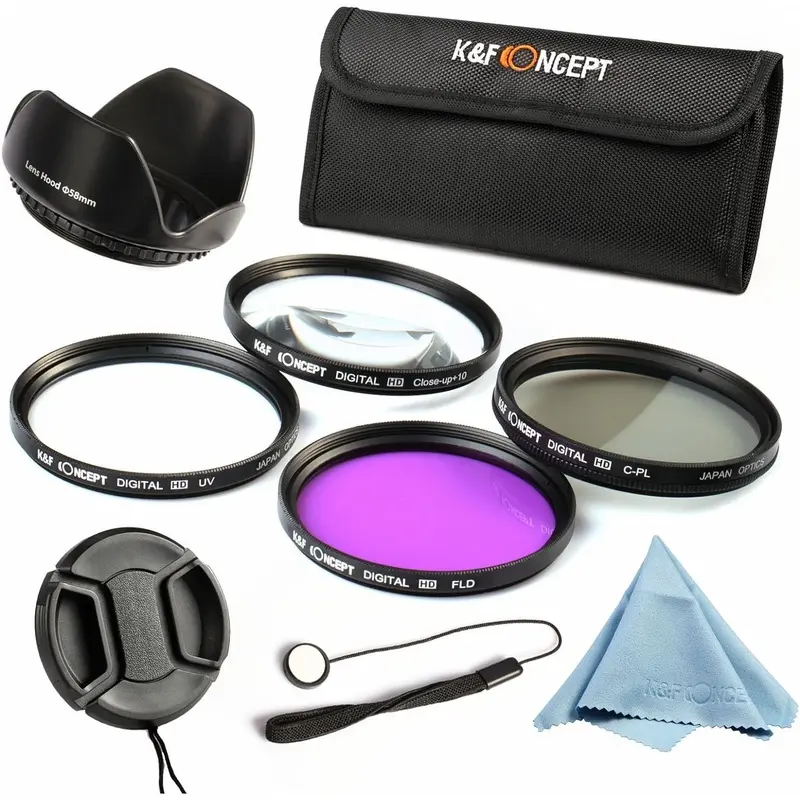 K&F Concept 52MM UV+CPL+FLD+4,4, Filter Kit
