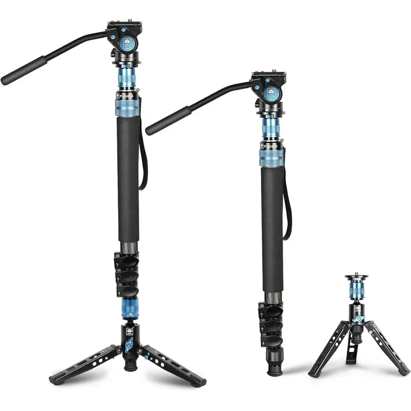 SIRUI P-424FS Carbon Fibre Monopod Kit with VA-5 Fluid Video Head