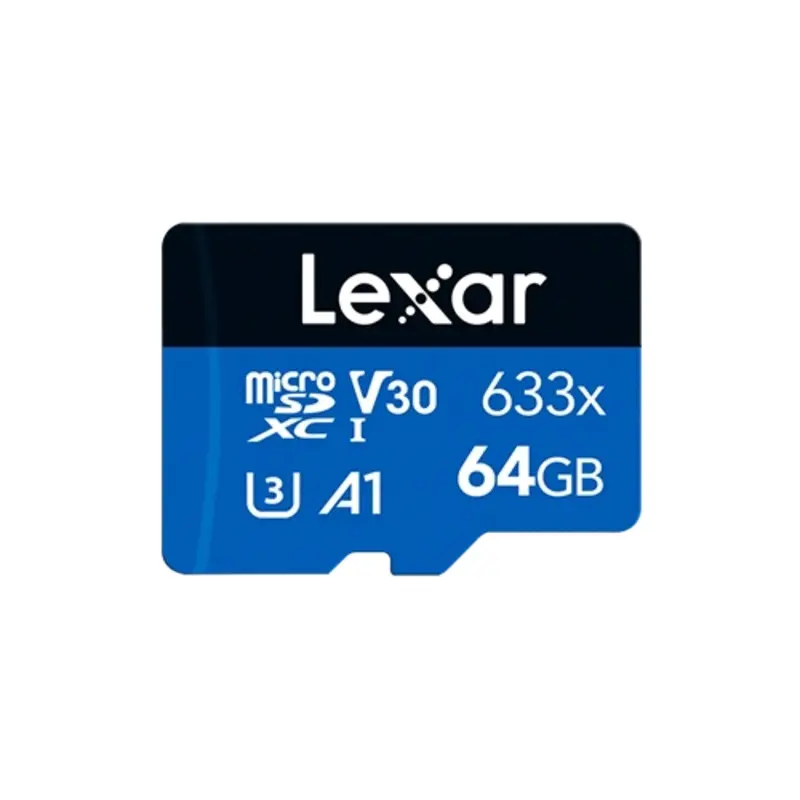 Lexar High-Performance 633x microSDHC/microSDXC UHS-I Card BLUE Series - 64gb