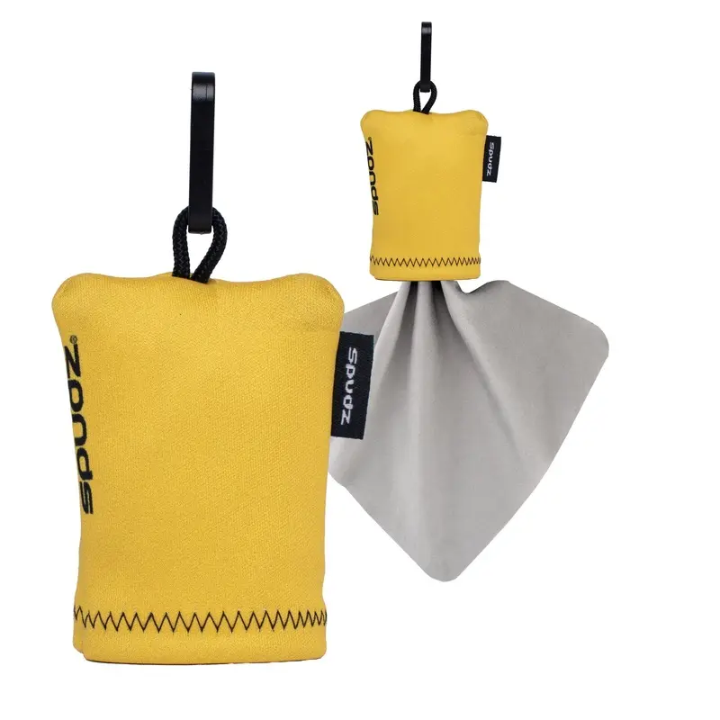Spudz 10x10 Classic Lens Cloth In Pouch - Yellow