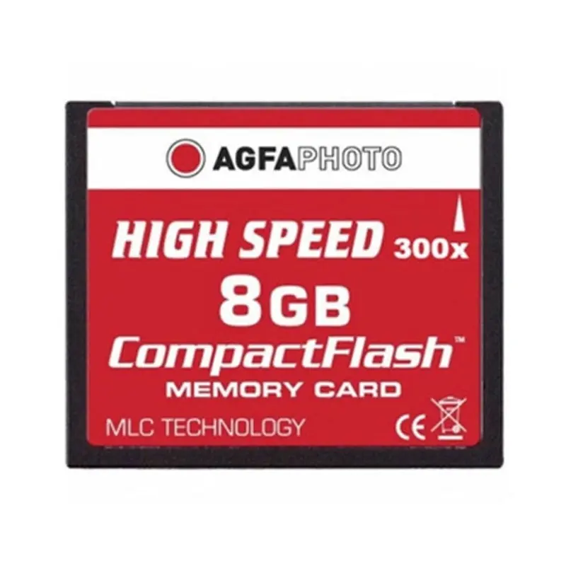AgfaPhoto Compact Flash 8GB High Speed 233x Memory Card