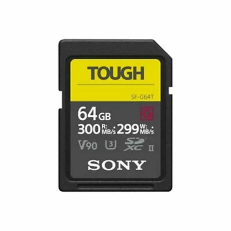 Sony 64GB SF-G Tough UHS-II SDXC Memory Card - 300MB/s UHS-II V90 8K