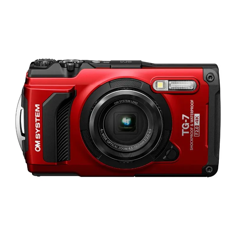 OM System TG-7 Tough Camera - Red