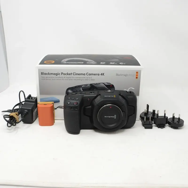 Used BlackMagic Design Pocket Cinema Camera 4K (Boxed SH43068)