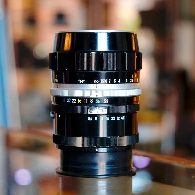 Nippon Kogaku 55mm f3.5 Micro-Nikkor with M tube