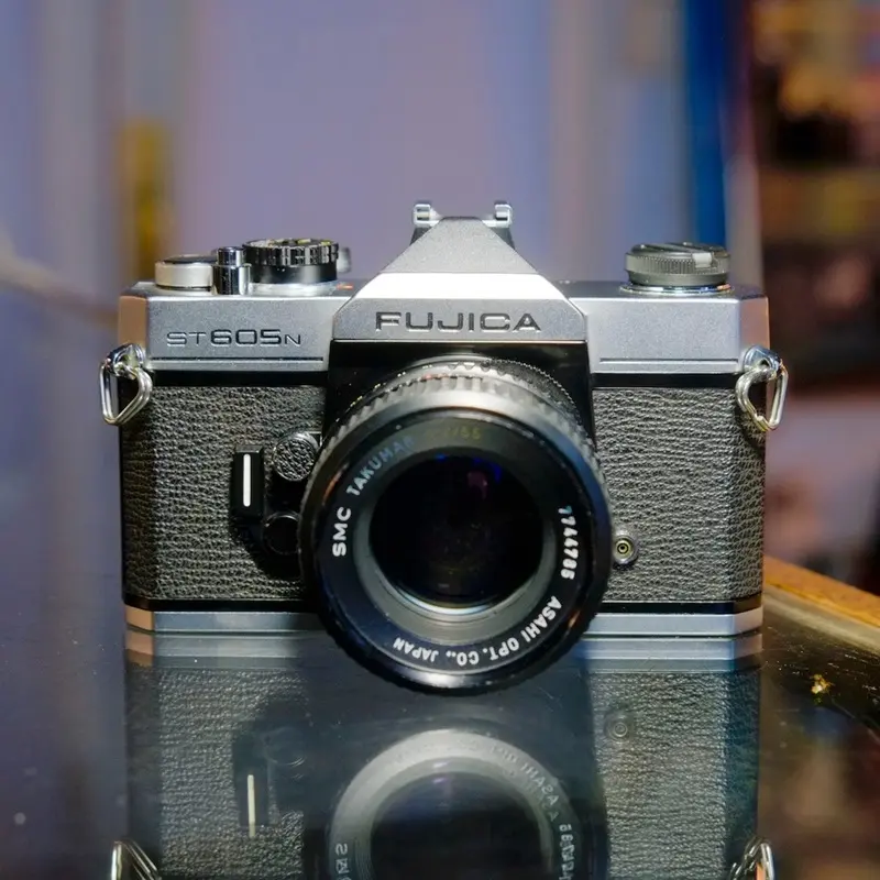 Fujica ST605N with Asahi 55mm f2 SMC Takumar