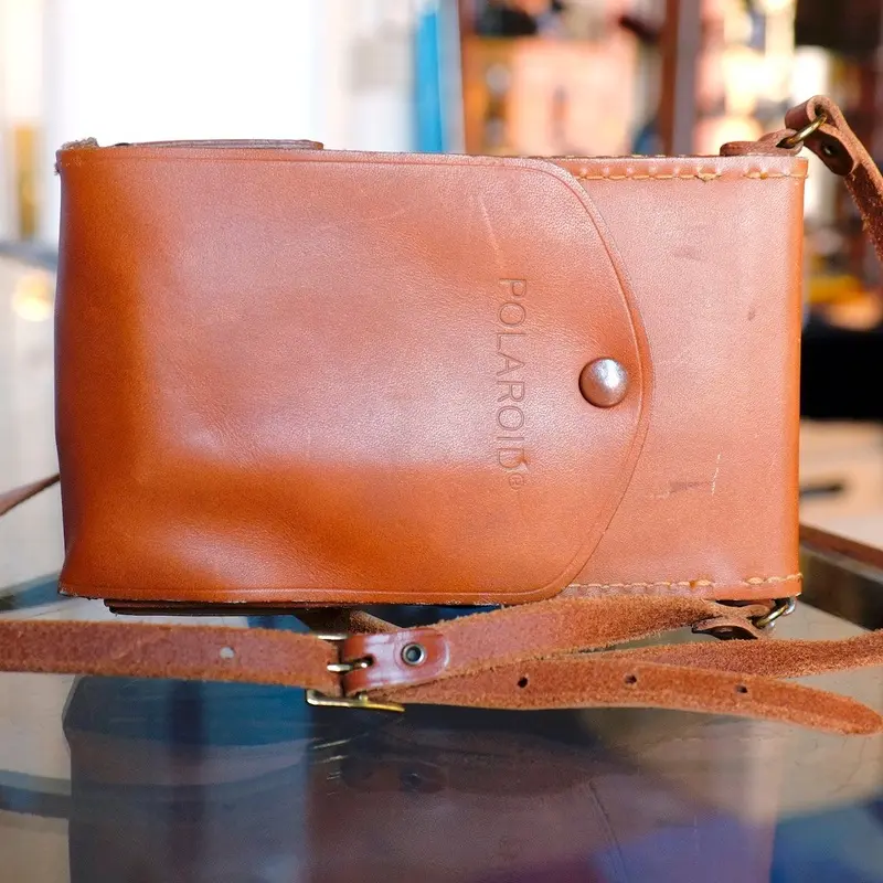 Polaroid SX-70 leather everready case