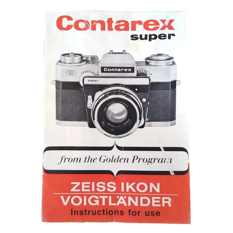 Contarex Super Instruction Manual.