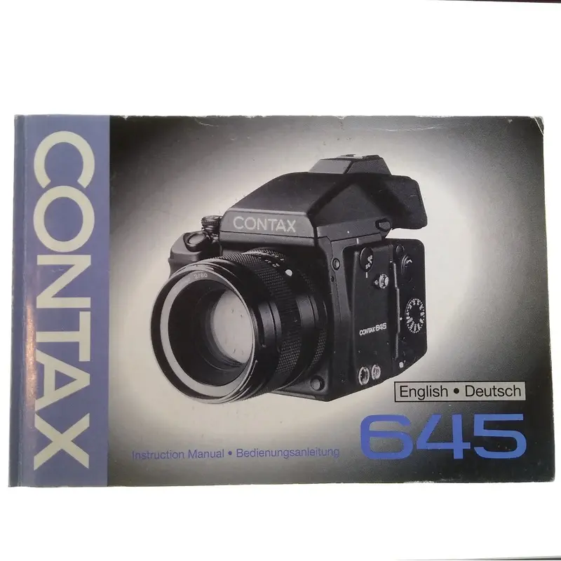Contax 645 Instruction Manual.