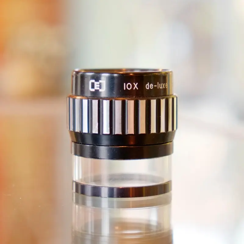 10x De-Luxe Achromat loupe/comparator