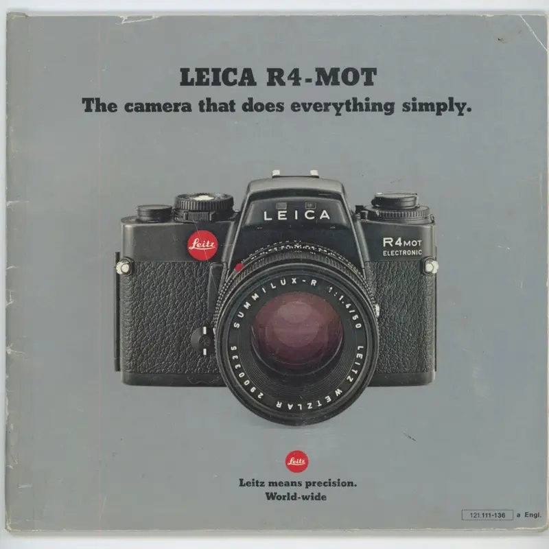 Leica R4-Mot Brochure