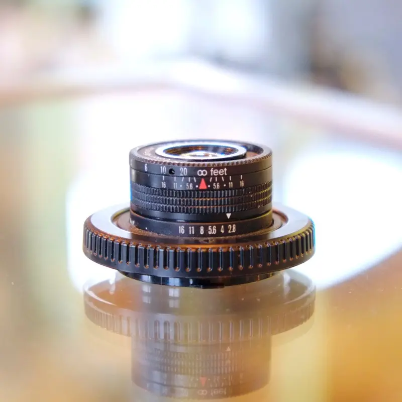 Minox 35mm f2.8 Color-Minotar adapted to Micro Four Thirds