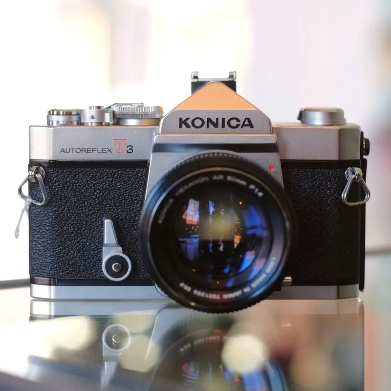 Konica Autoreflex T3 with Hexanon AR 50mm f1.4