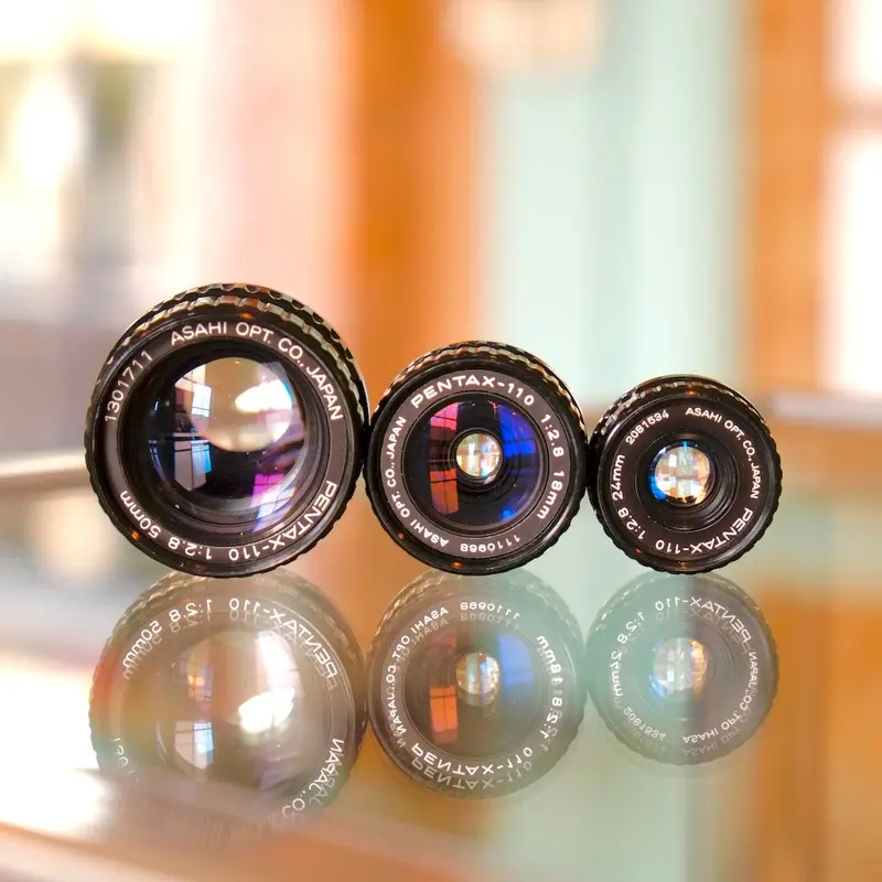 Pentax Auto 110 lens set (50, 24 and 18mm)