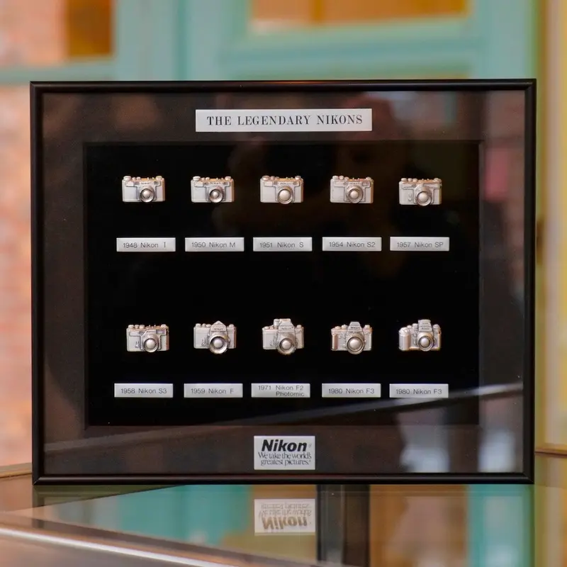 "The Legendary Nikons" framed collectible display