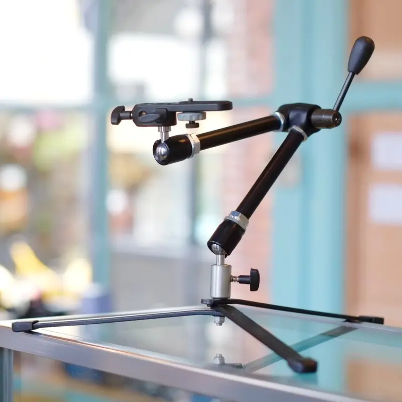 Manfrotto #143 Magic Arm with stand and camera mount