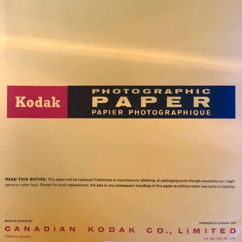 Kodak Double Weight Opal Z 11x14 (expired October 1973)