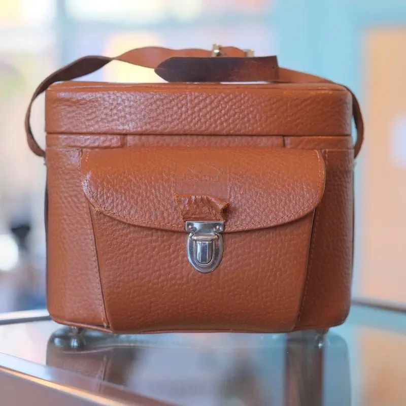 Leather camera case