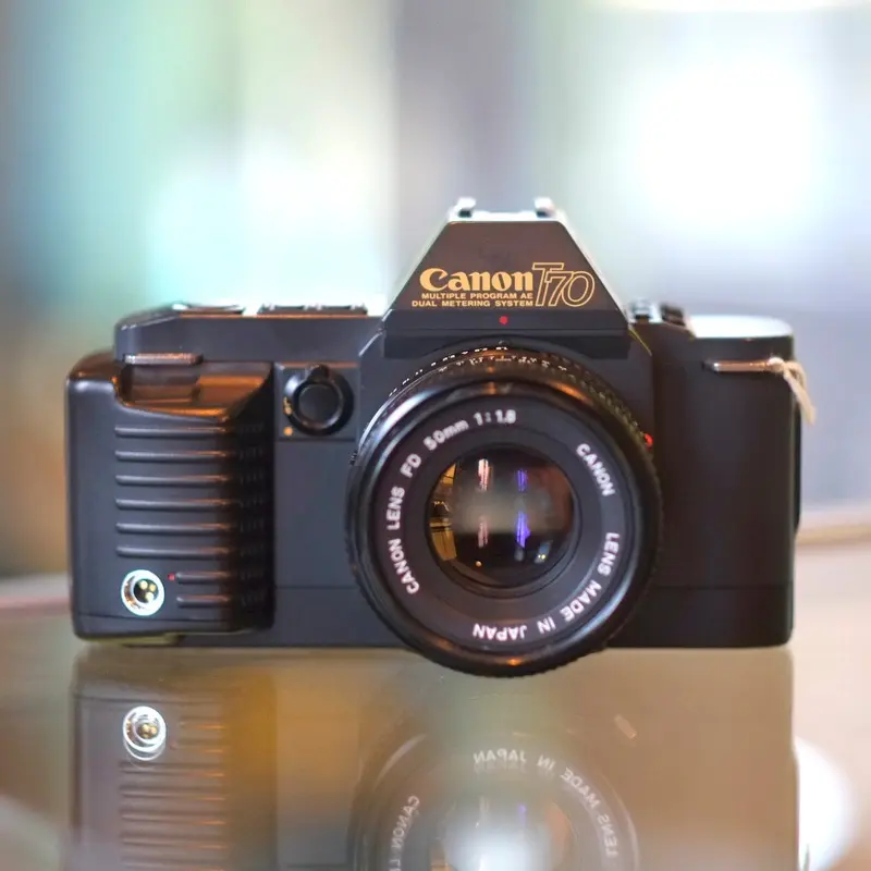 Canon T70 with 50mm f1.8