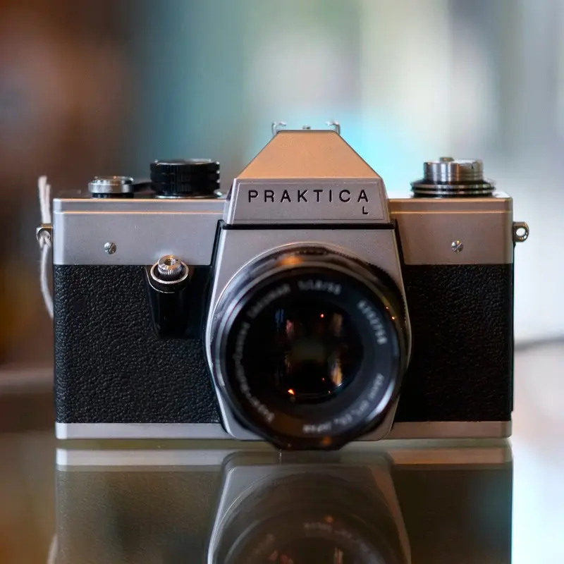 Praktica L with Asahi 55mm f1.8 Super-Multi-Coated Takumar