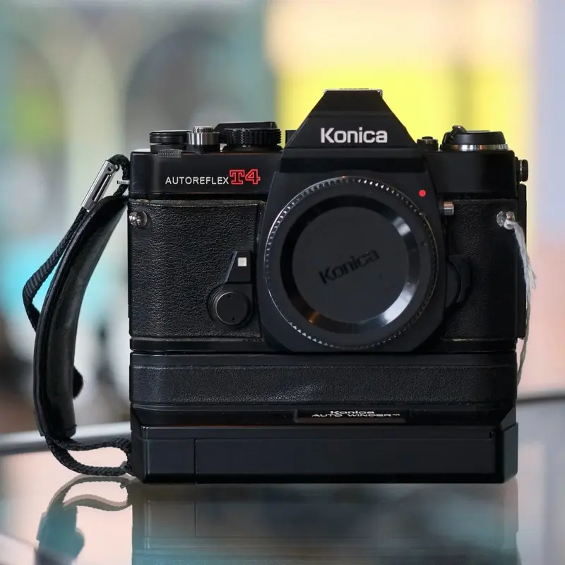Autoreflex T4 with Konica Auto-Winder