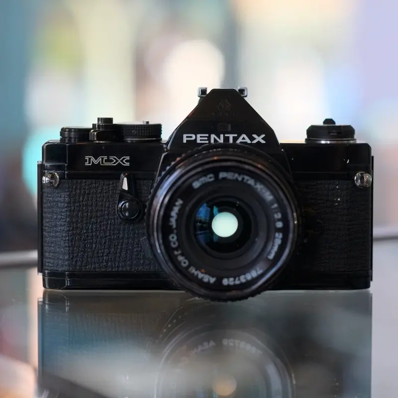 Pentax MX with SMC Pentax 28mm lens