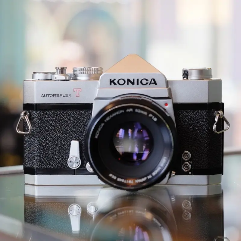 Konica Autoreflex T with Hexanon AR 52mm f1.8