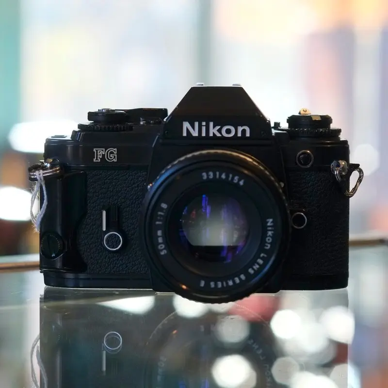 Nikon FG with 50mm f1.8 Nikon Series E