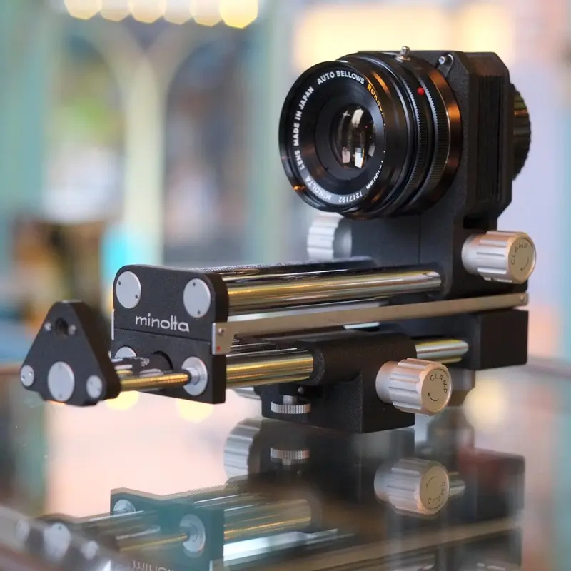 Minolta MD Bellows with 100mm f4 Rokkor-X