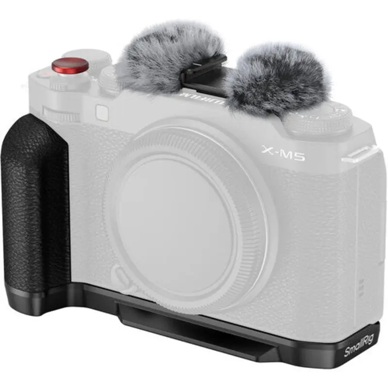 SmallRig 4876 L-Shape Mounting Plate with Silicone Handle for FUJIFILM X-M5 (Black)
