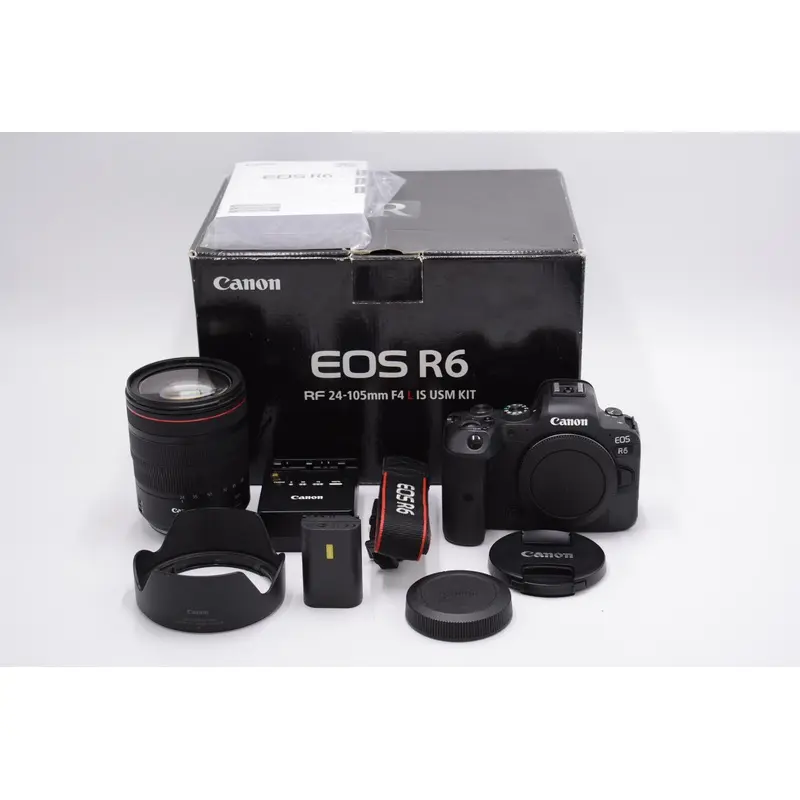 Canon EOS R6/00414 EOS R6 Mirrorless Camera + 24-105mm f/4 L IS USM Lens, Used