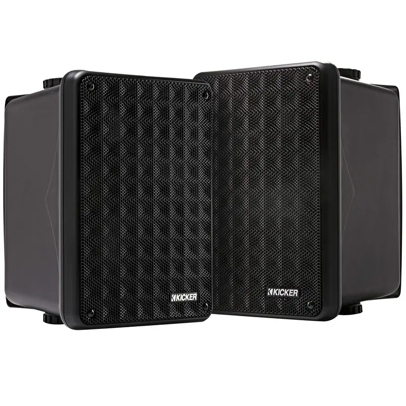 Kicker KB6B 2-Way Full Range Indoor Outdoor Speakers (Pair) Weatherproof Speakers