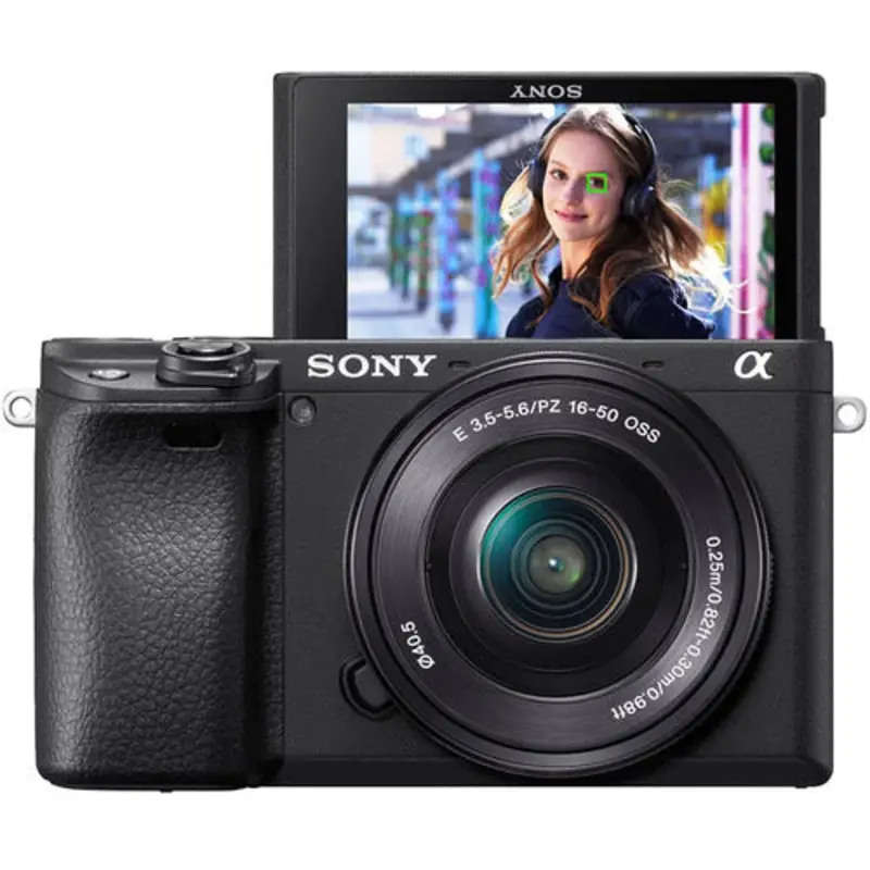 Sony A6400KB, E PZ 16-50mm F/3.5-5.6 OSS II Lens, Black