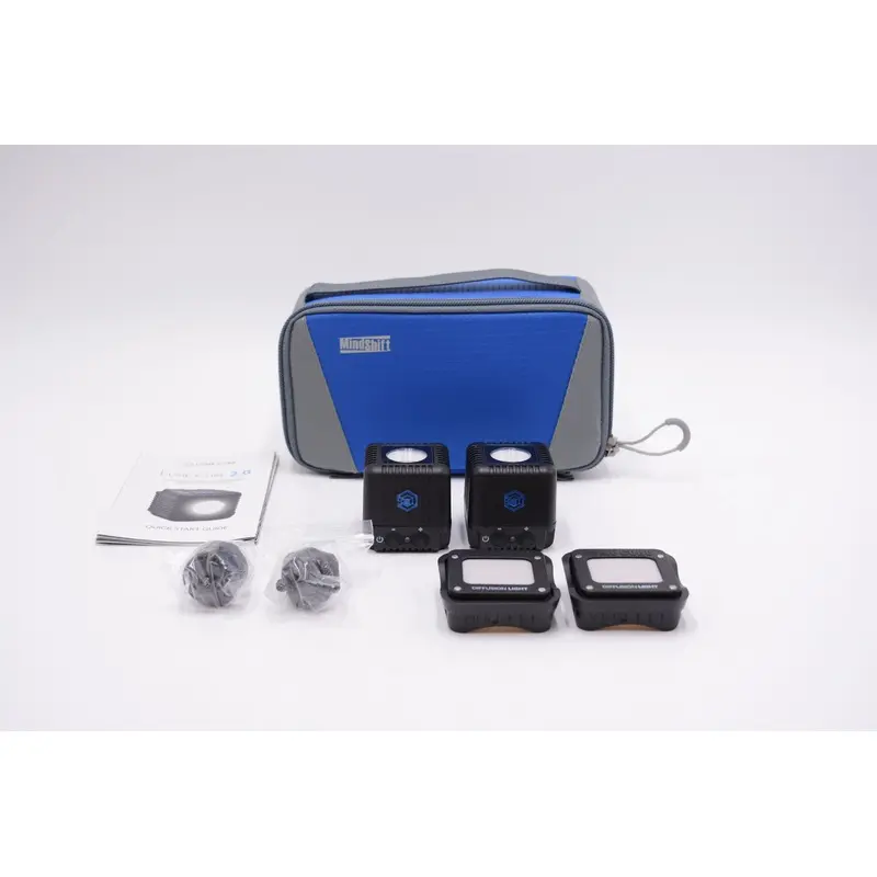 Lume Cube 2.0 x2 LC-V2 w/ MindShift GP 2 Kit Case, Used