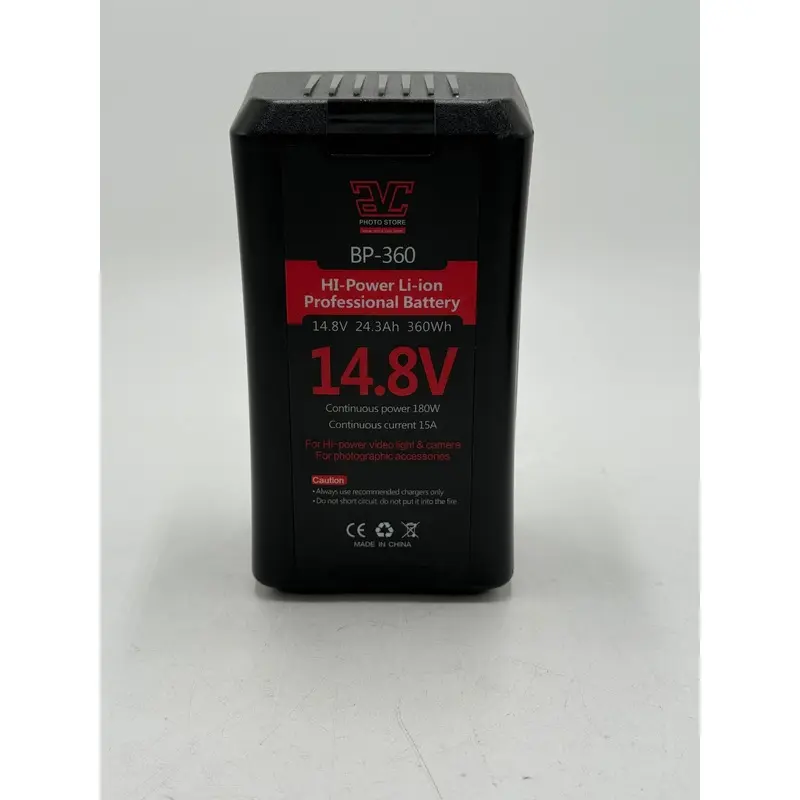 AVC BP360 Lithium Ion Professional V-Mount Battery, 14.8V 24.3Ah 360Wh, Used
