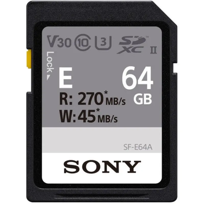 Sony SFE64A 64GB SF-E Series UHS-II SDXC Memory Card